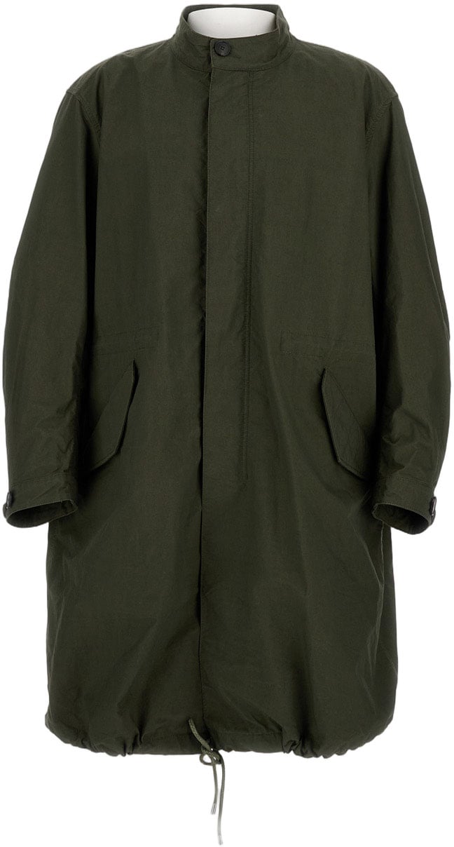 Givenchy Green Couture Oversized Parka Jacket Groen