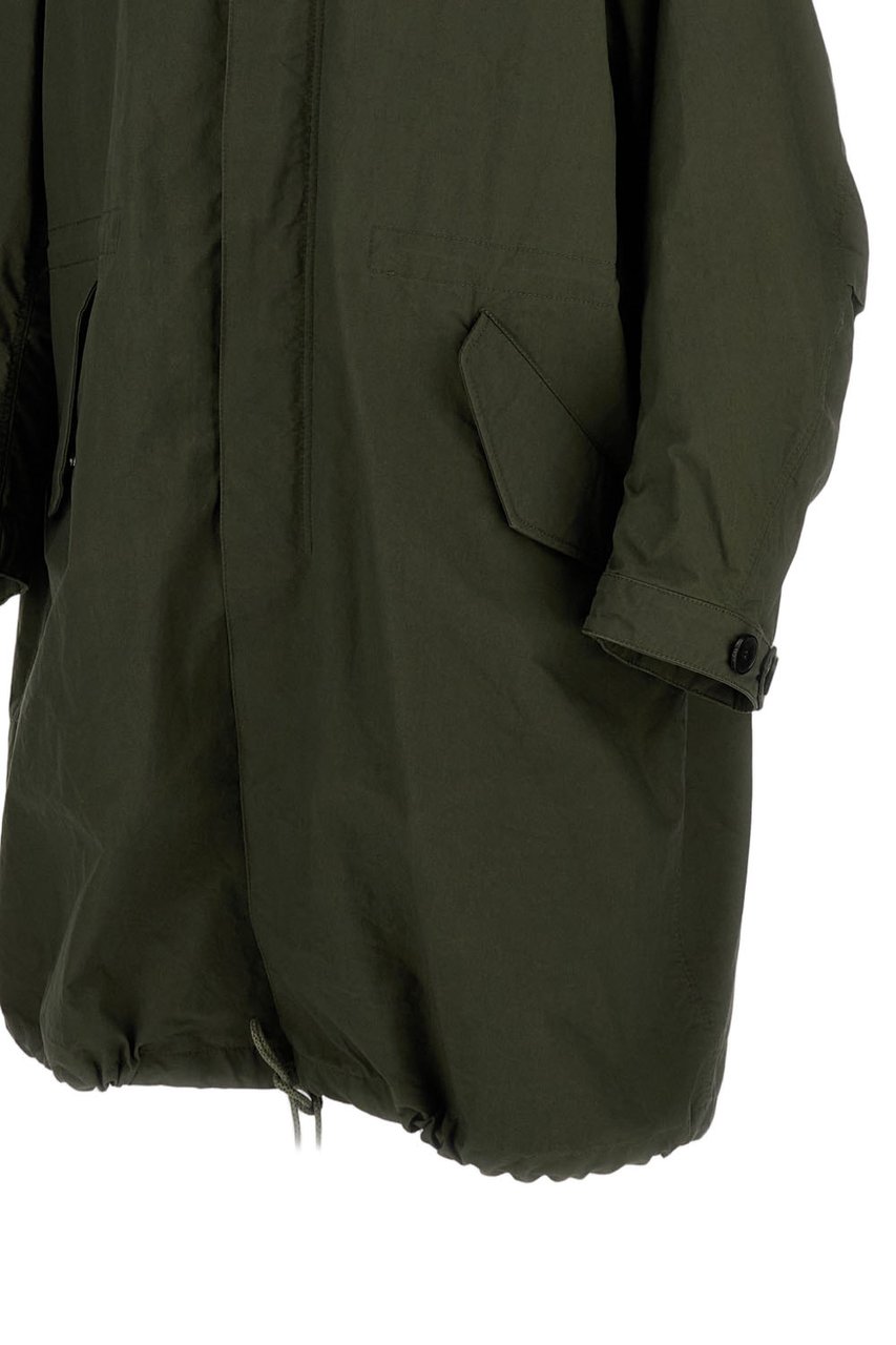 Givenchy Green Couture Oversized Parka Jacket Groen