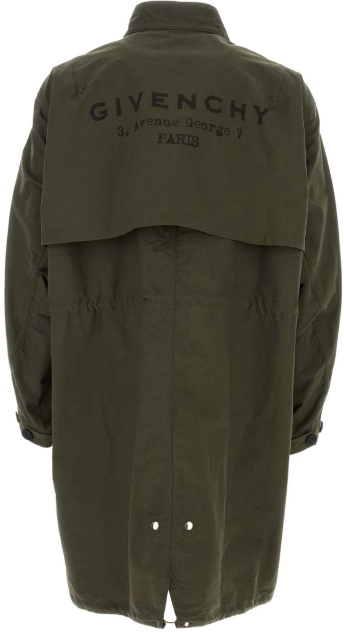 Givenchy Coats Kaki Bruin