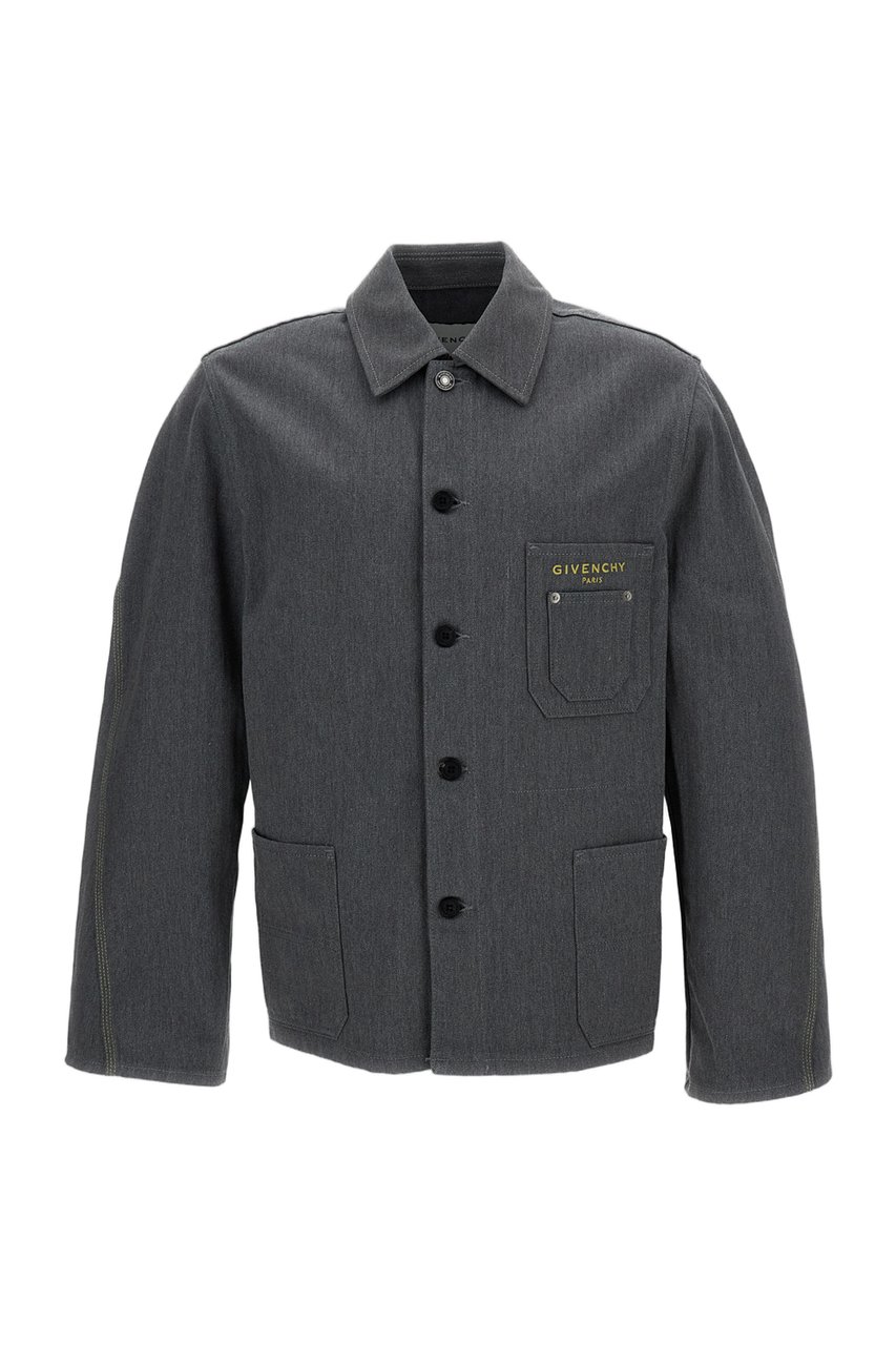 Givenchy Jacket With Patch Pockets Grijs