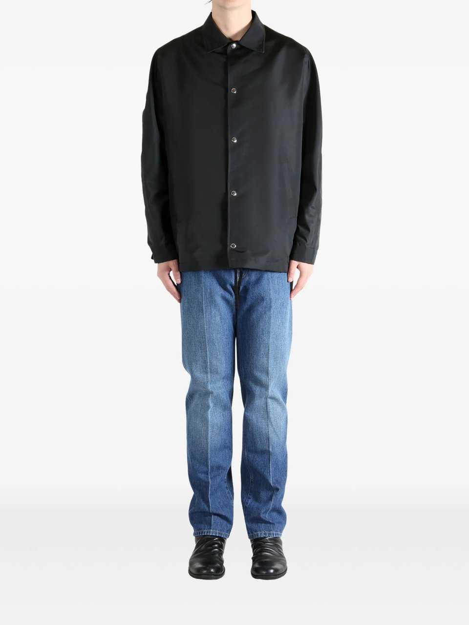 Givenchy Black Coach Recycled Polyester Logo Jacket Zwart