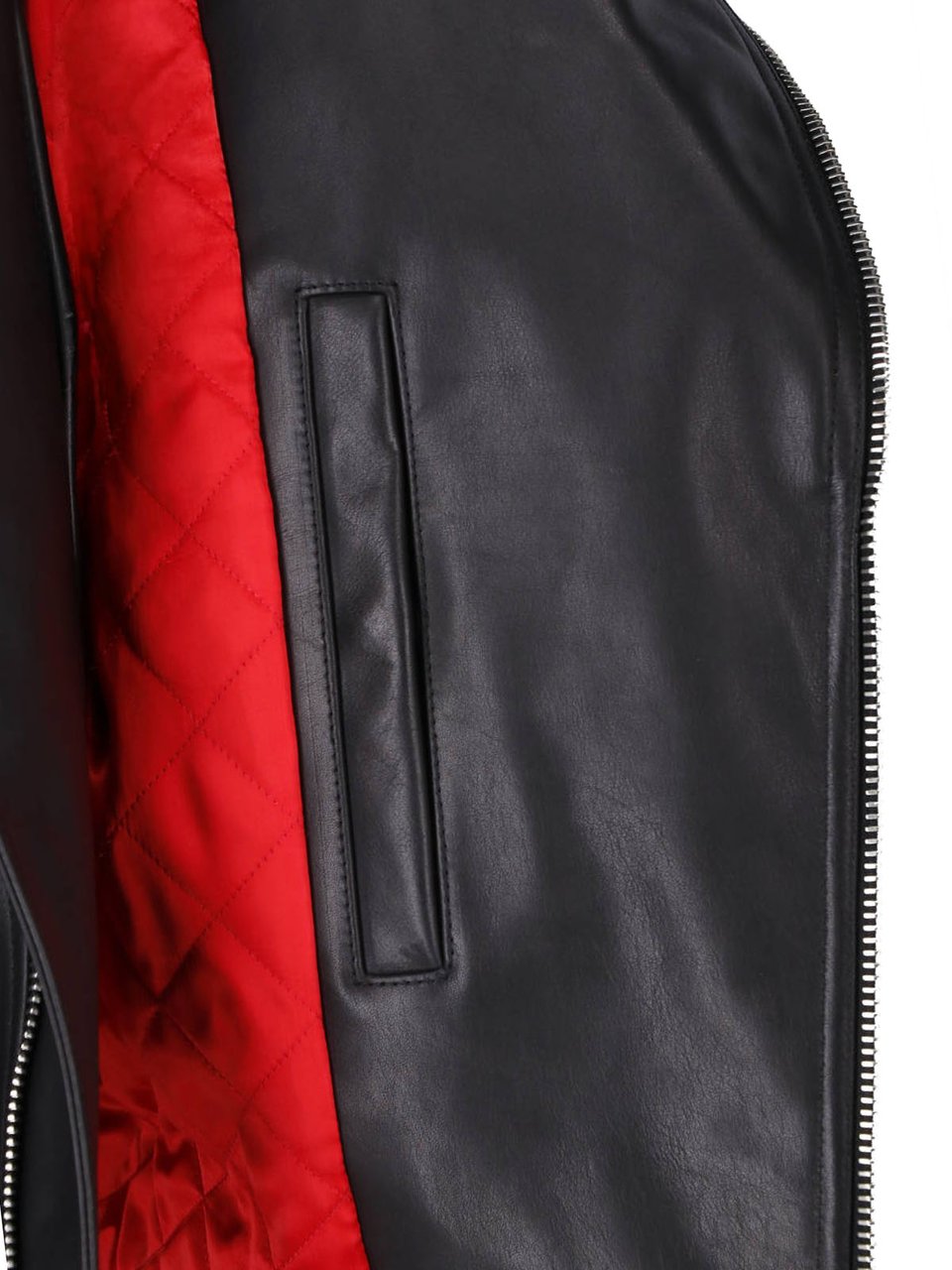 Givenchy Cropped Black Leather Jacket with Asymmetrical Zipper Zwart