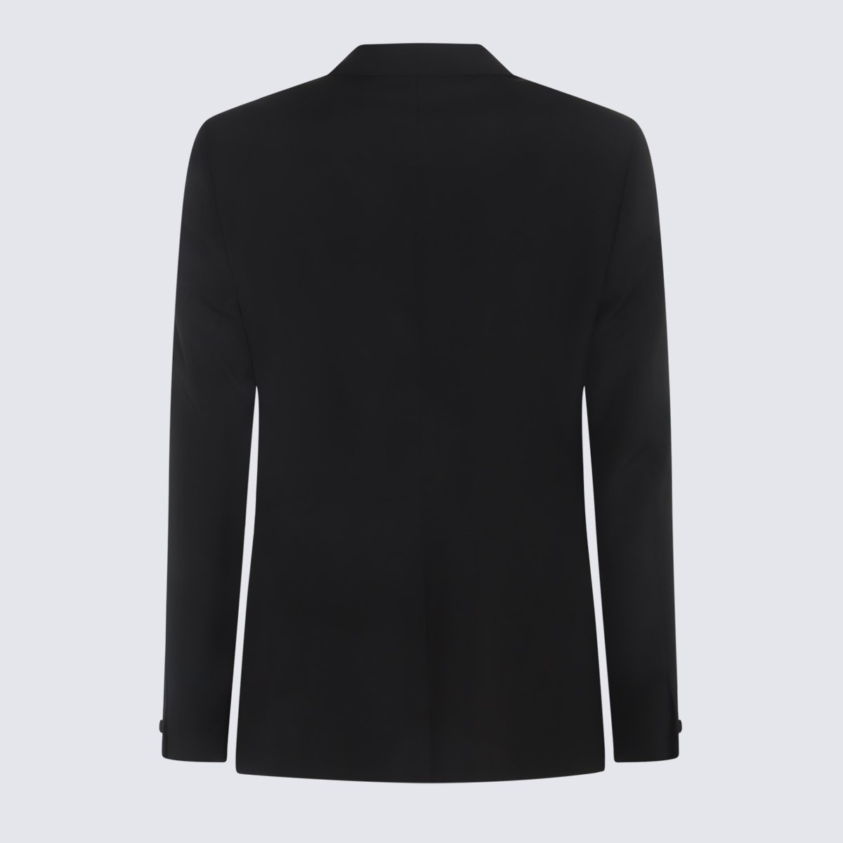 Givenchy Tailored Black Jacket With Satin Peak Lapels Zwart