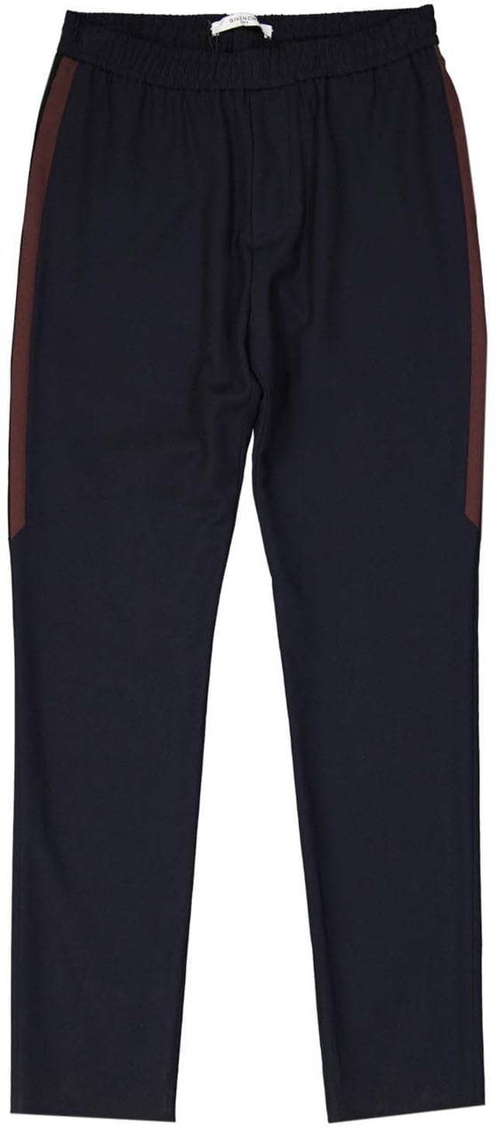 Givenchy Givenchy Striped Side Panel Wool Trousers Blauw