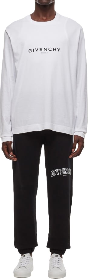 Givenchy Slim Fit Joggers with Contrasting Givenchy Embroidery Zwart