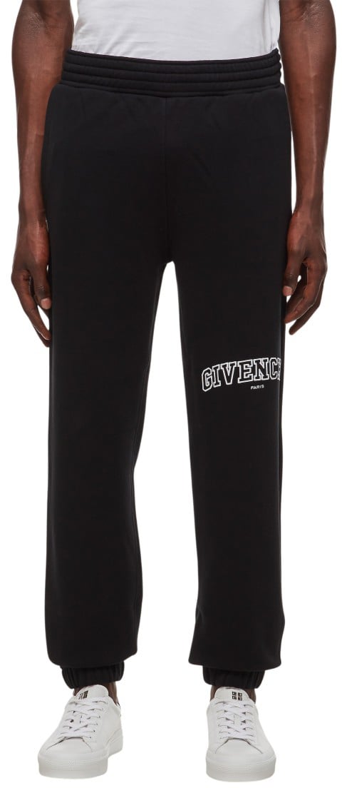 Givenchy Slim Fit Joggers with Contrasting Givenchy Embroidery Zwart
