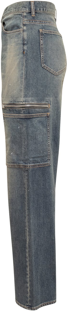 Givenchy Jeans in Denim Cargo Givenchy 4G Zwart