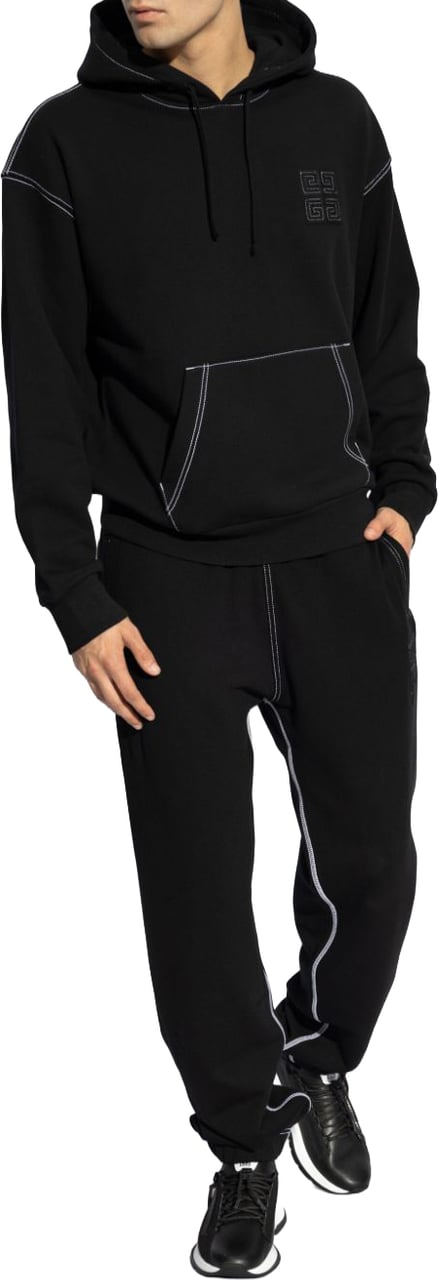 Givenchy Trousers Black/White Zwart