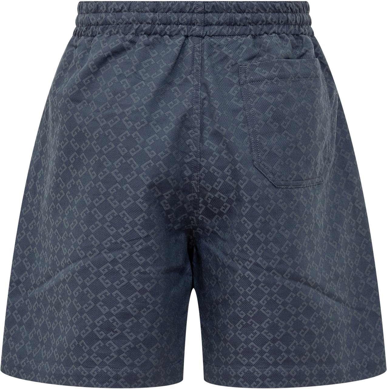 Givenchy Pantaloni Corti Denim Monogram Blauw