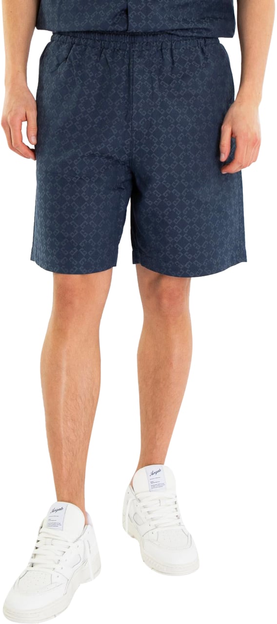 Givenchy Heren Monogram Logo Short Blauw Blauw