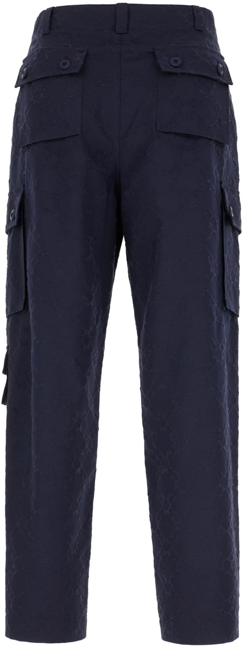 Givenchy Givenchy Navy blue cotton pants Blauw