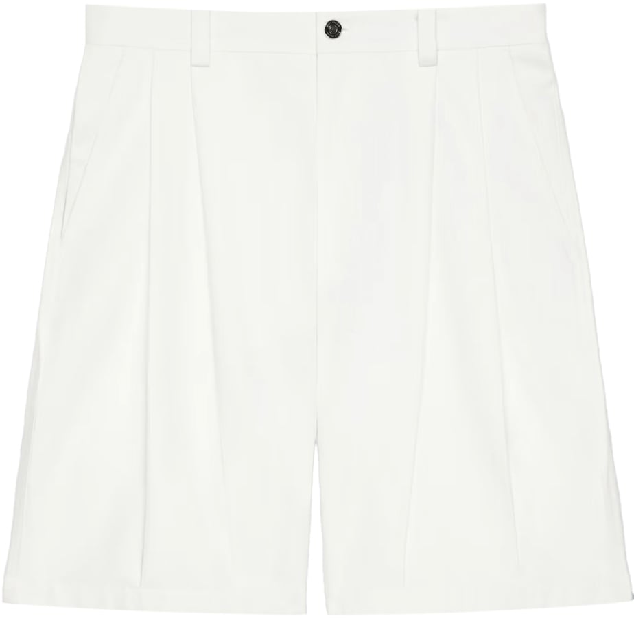 Givenchy DOUBLE PLEAT BERMUDA SHORTS OFF-WHITE Wit