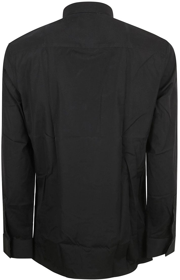 Givenchy Tailored Black Shirt With Structured Collar Zwart