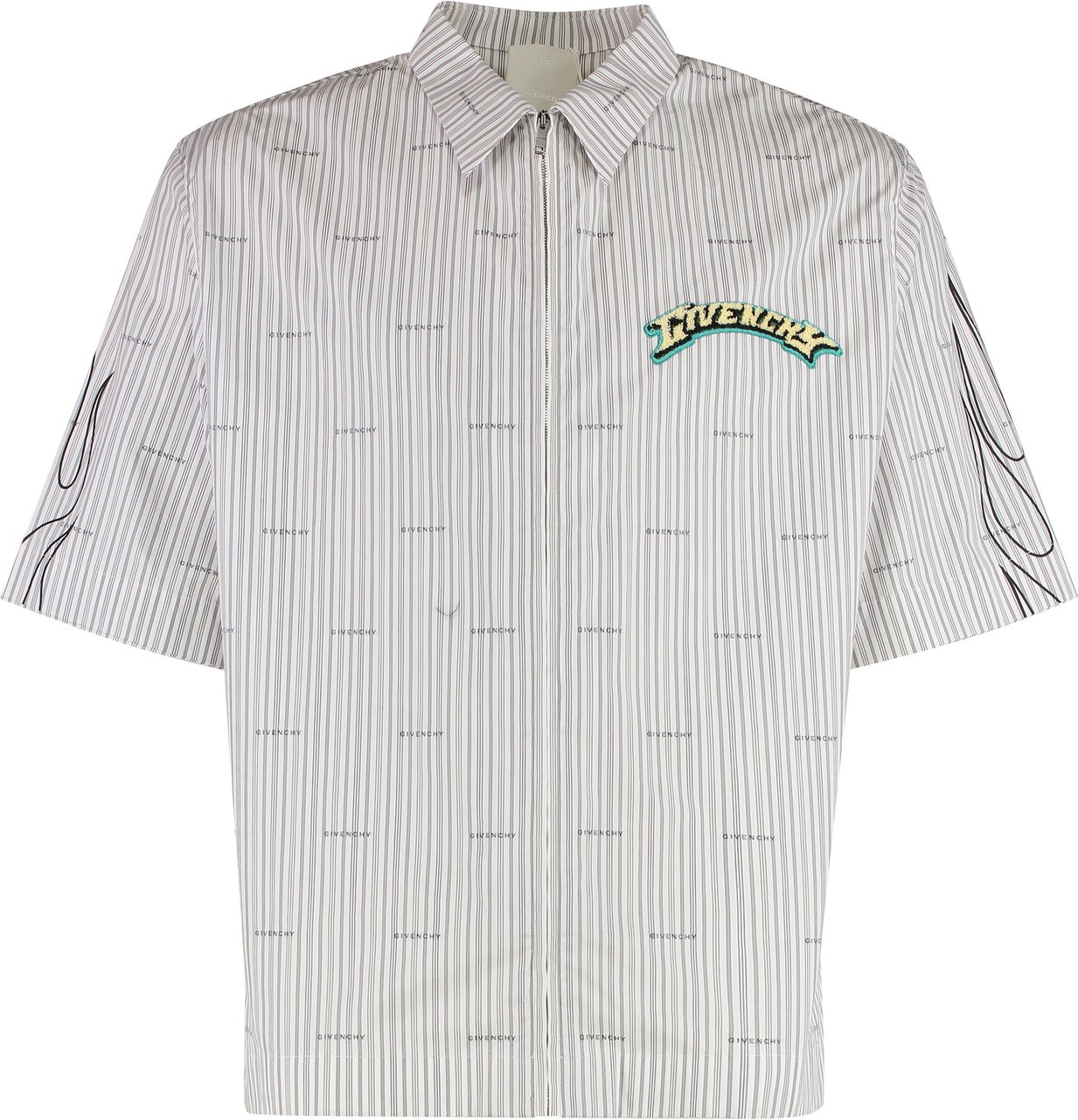 Givenchy Striped cotton shirt Wit