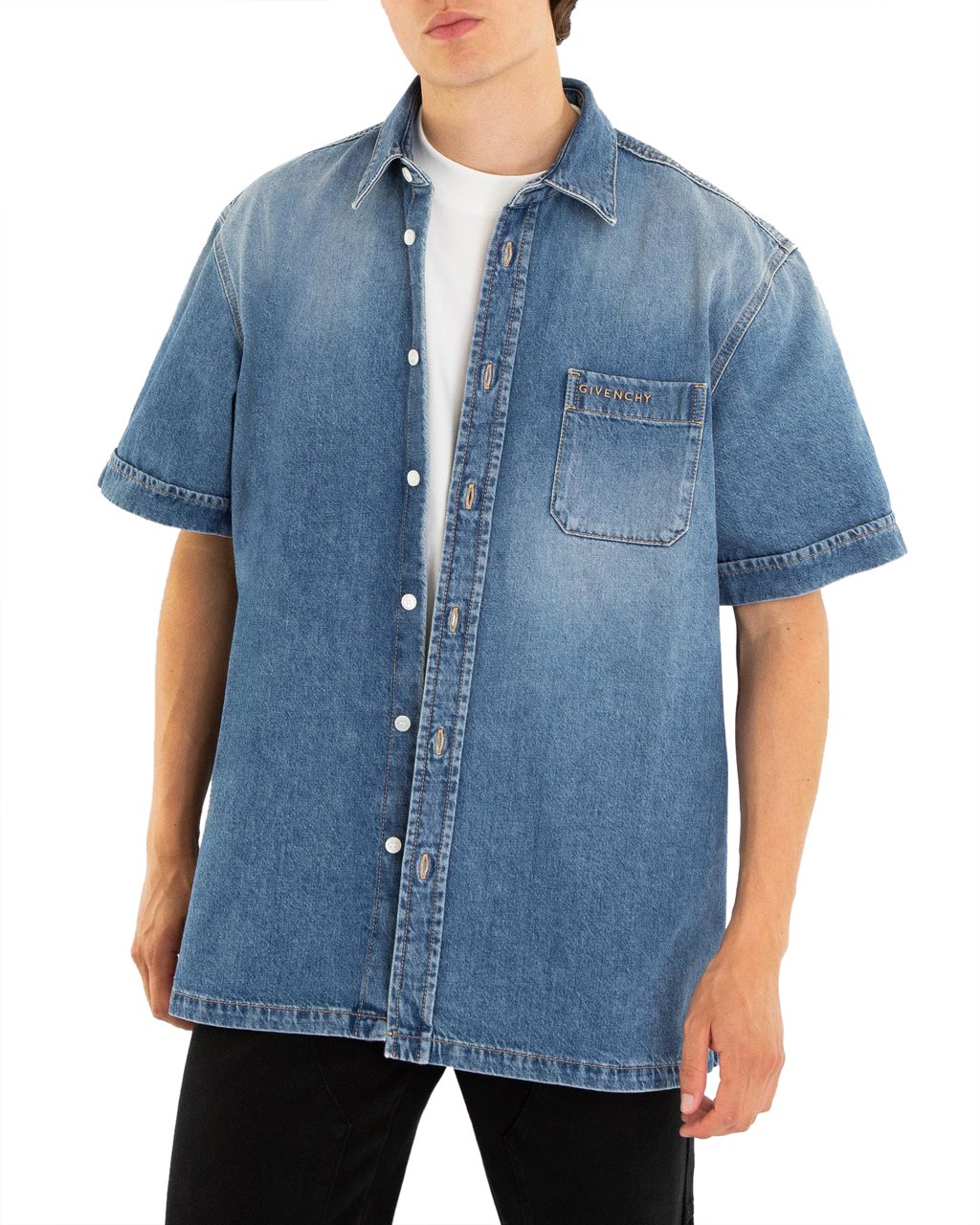 Givenchy Heren Givenchy Shirt Blauw Blauw