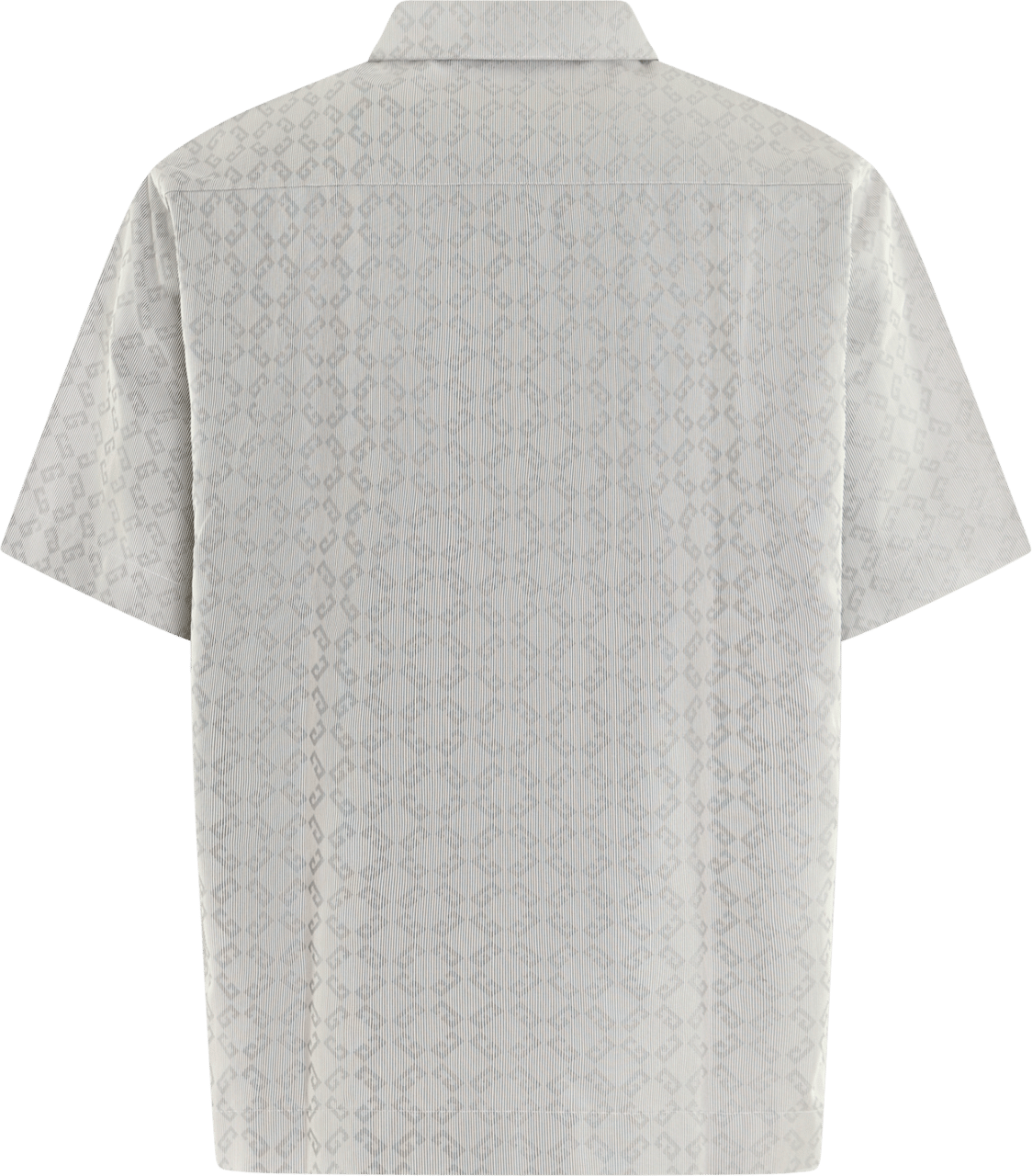 Givenchy Heren Zipped Monogram Shirt Grijs Grijs