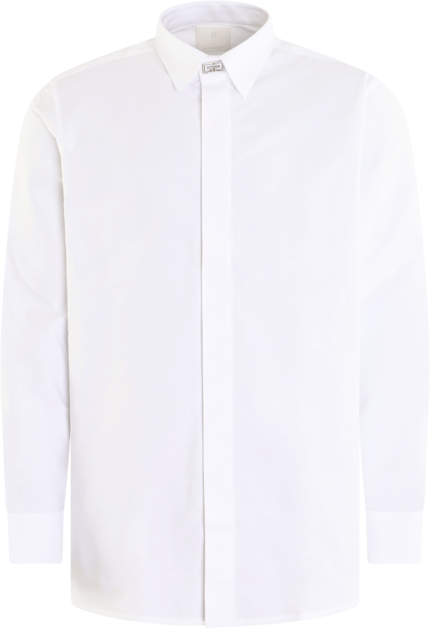 Givenchy Heren Shirt met 2G clip Wit Wit