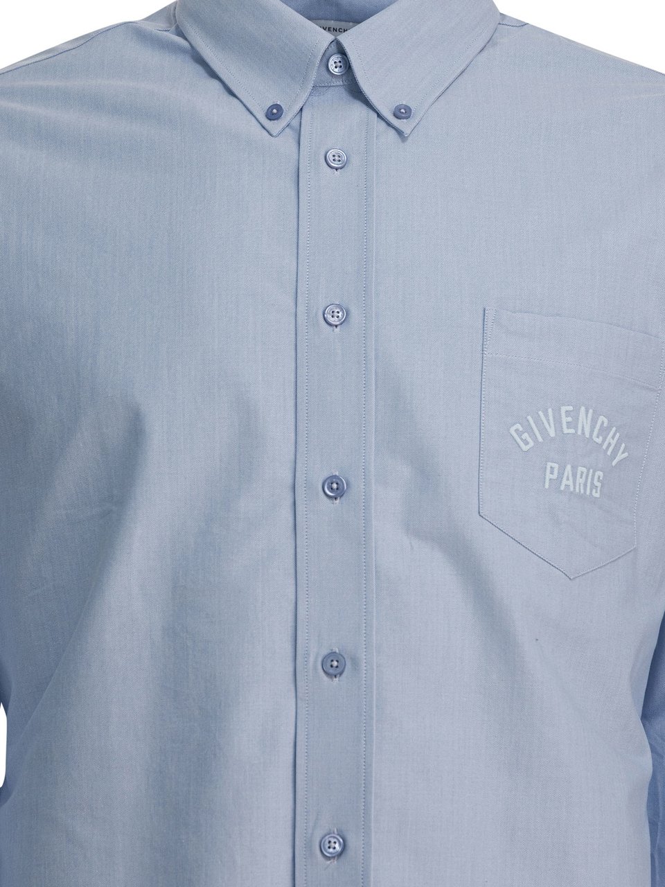Givenchy Cotton shirt with logo Blauw