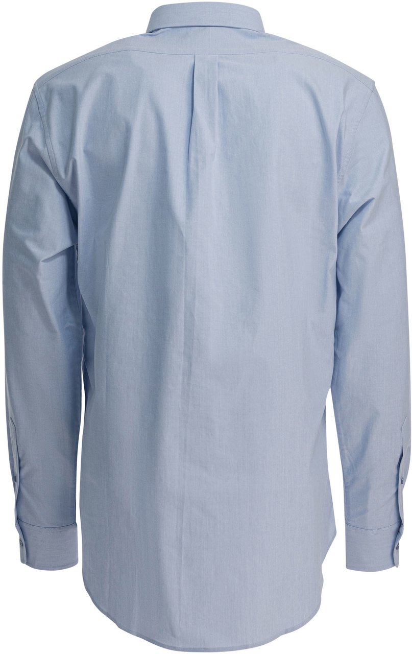 Givenchy Cotton shirt with logo Blauw