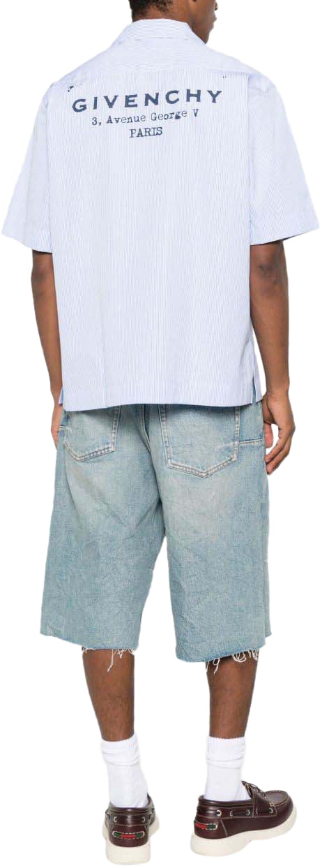 Givenchy Shirts Blancbleu Wit