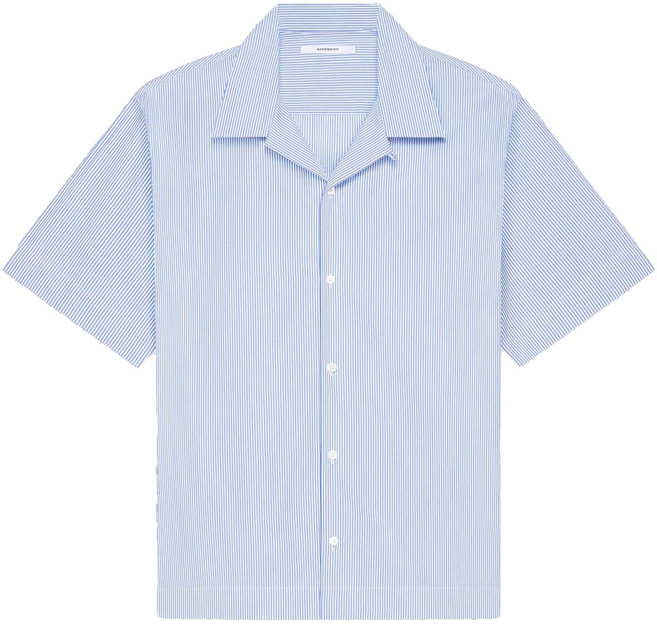 Givenchy Striped Cotton Shirt Blauw