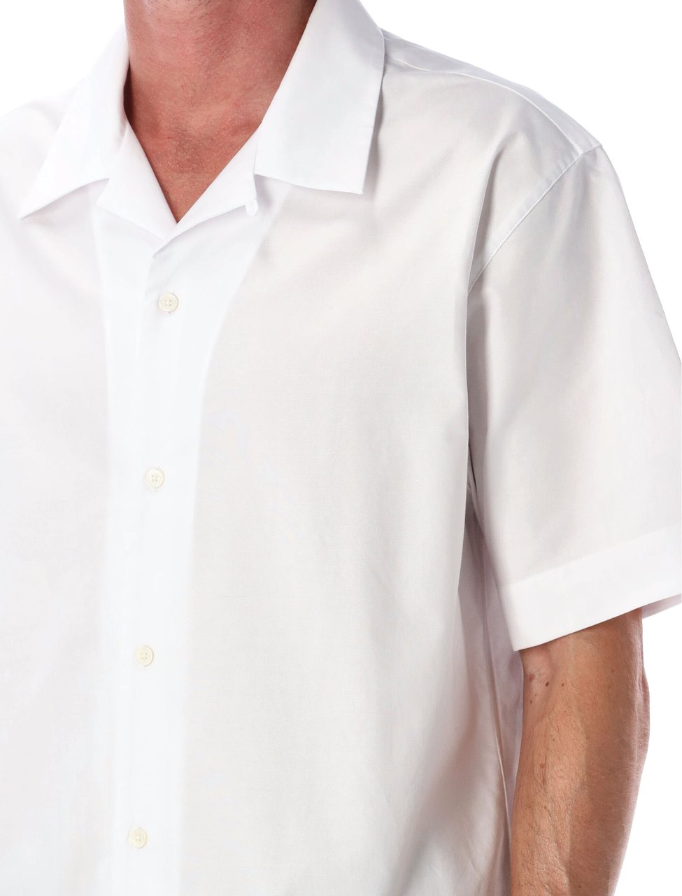 Givenchy Bowling Shirt Logo Bianco Wit