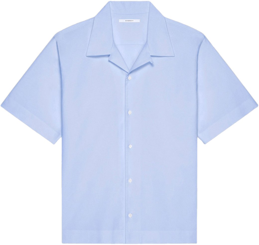 Givenchy SHIRT IN COTTON LIGHT BLUE Blauw