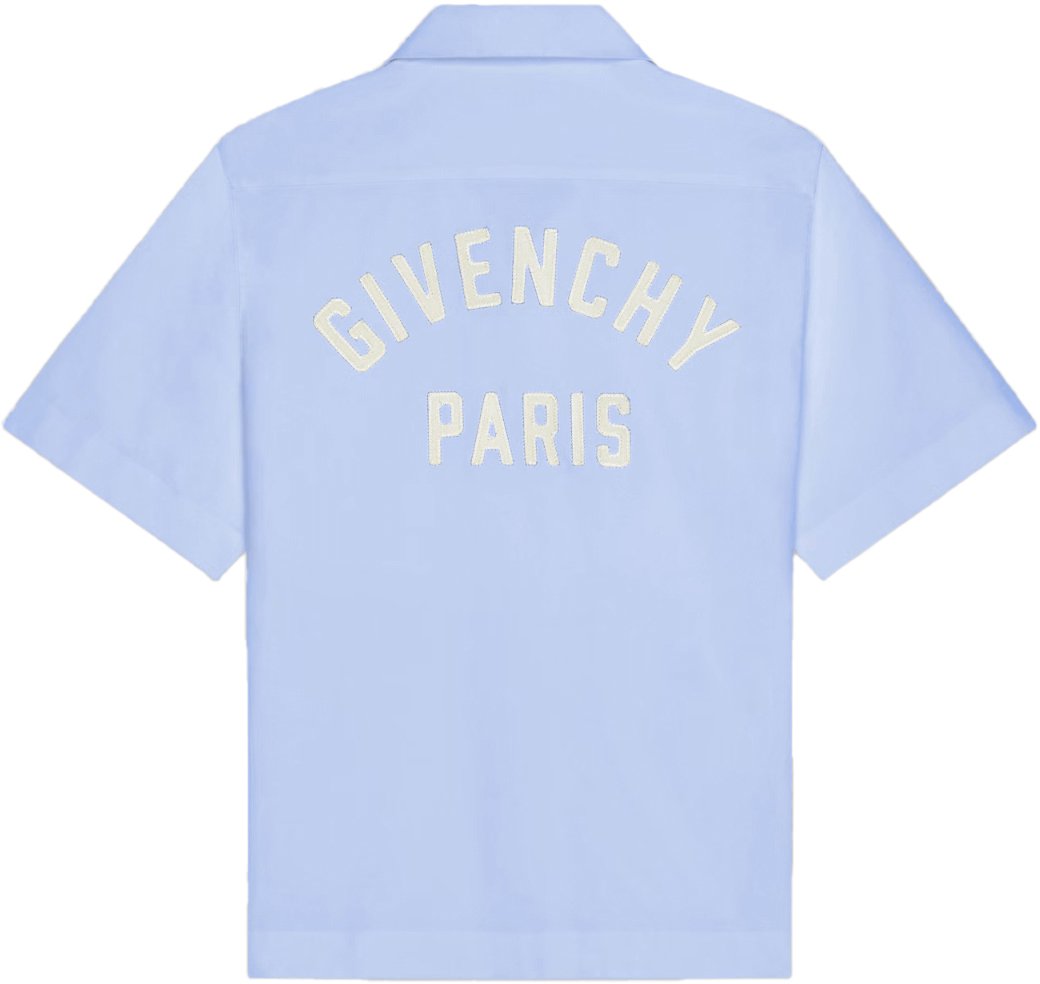 Givenchy SHIRT IN COTTON LIGHT BLUE Blauw