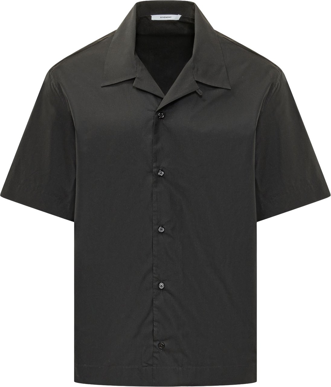 Givenchy Camicia Bowling a Maniche Corte Donkergrijs