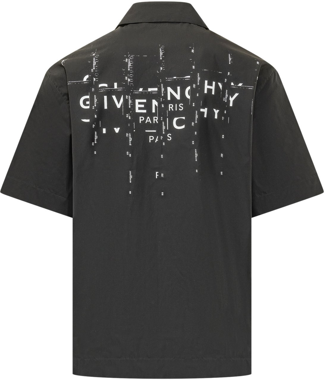 Givenchy Camicia Bowling a Maniche Corte Donkergrijs