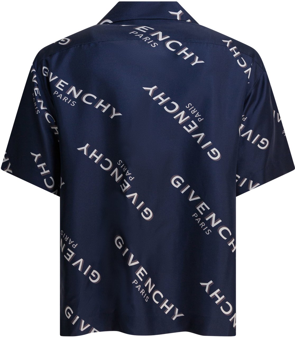 Givenchy Silk bowling shirt Blauw