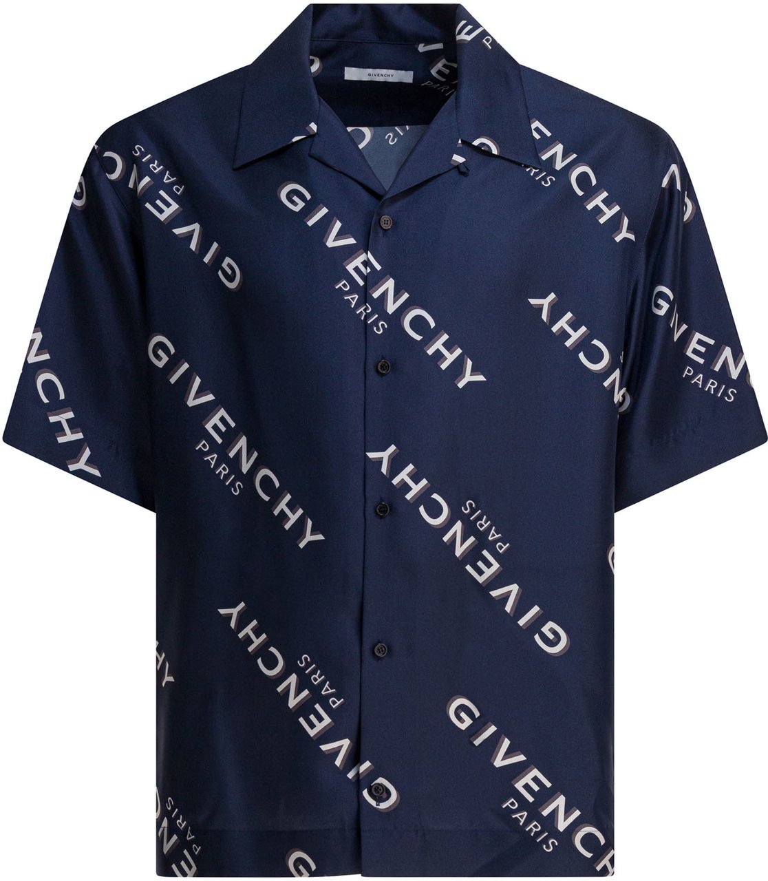 Givenchy Silk bowling shirt Blauw