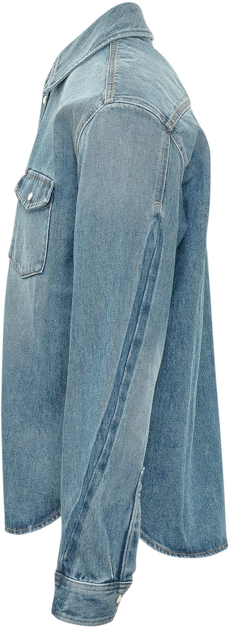Givenchy Camicia Denim Classic con Tasche Blauw