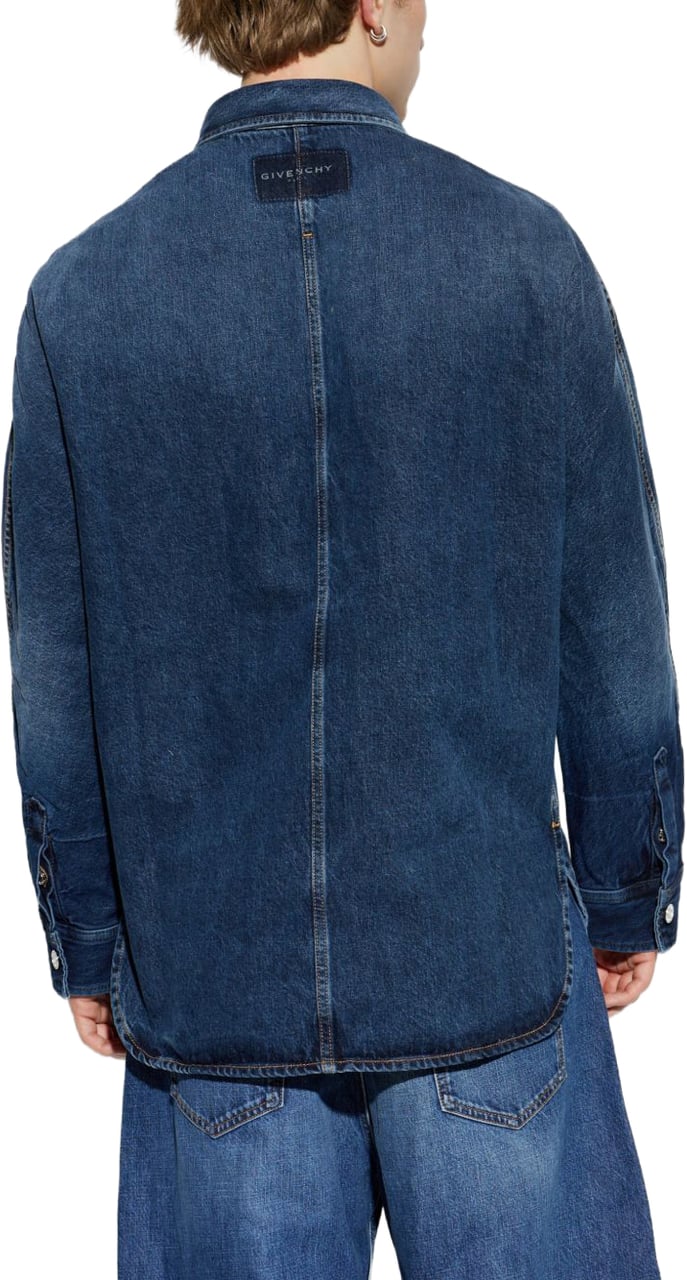 Givenchy Shirts Navy Blauw