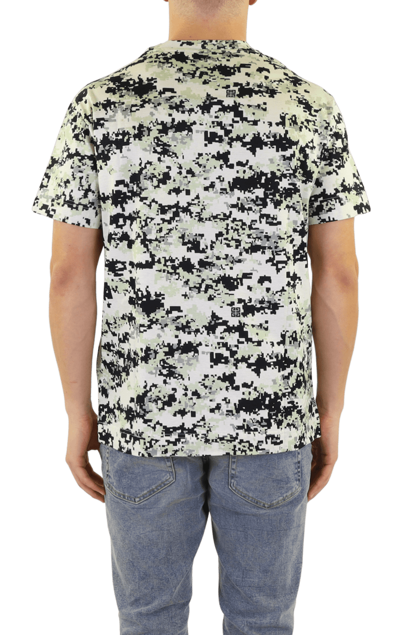 Givenchy Heren Digital Camo T-Shirt Beige Beige