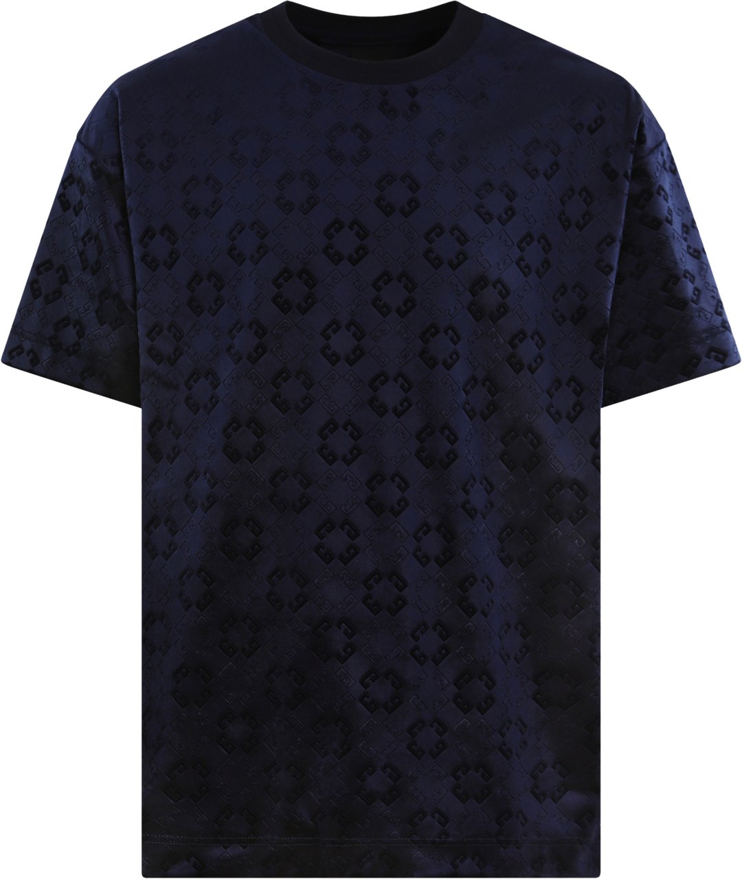 Givenchy Heren Monogram Velvet Shirt Blauw Blauw