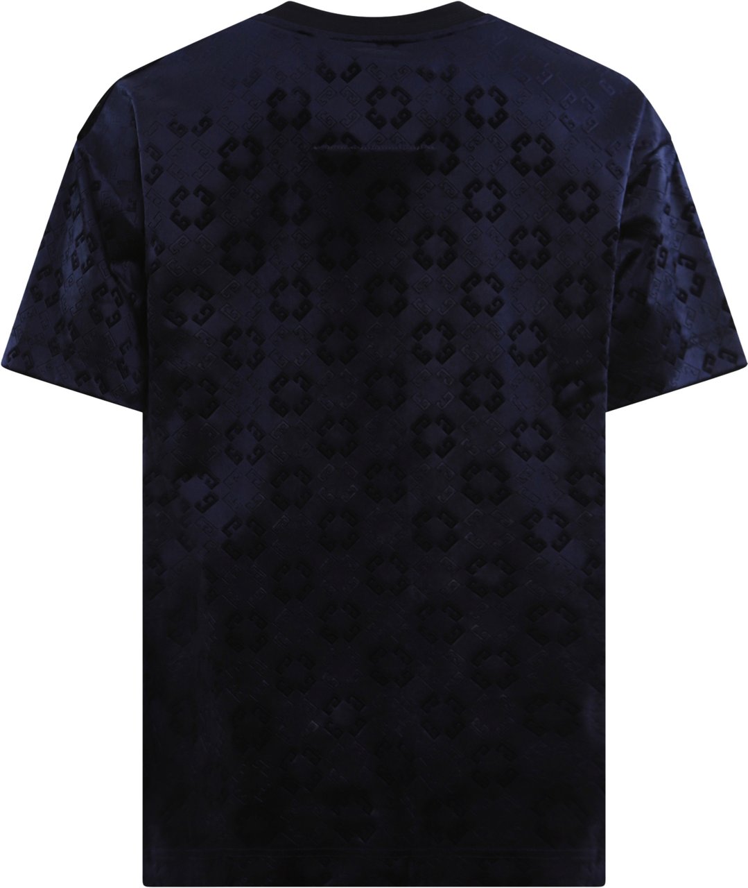 Givenchy Heren Monogram Velvet Shirt Blauw Blauw