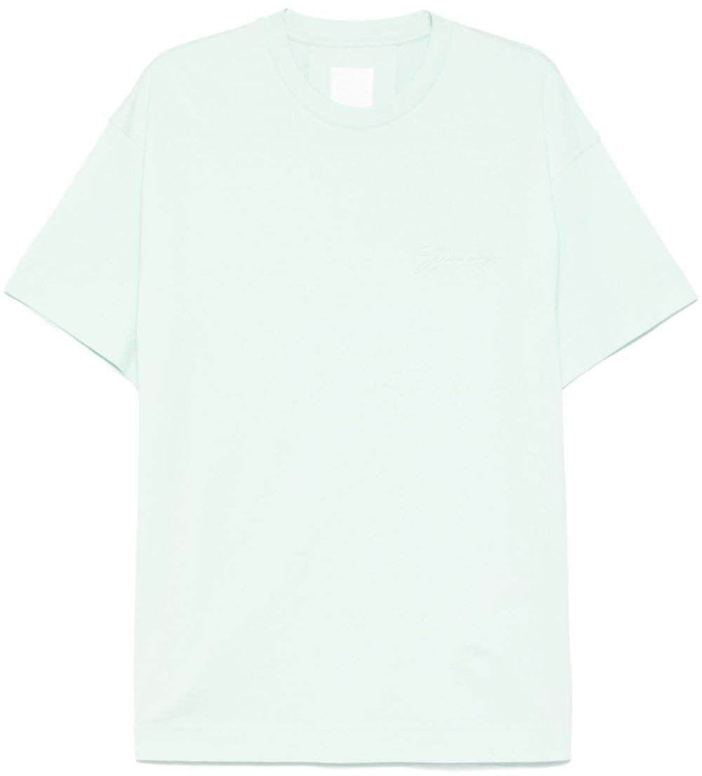 Givenchy T-Shirts And Polos Aqua Green Blauw