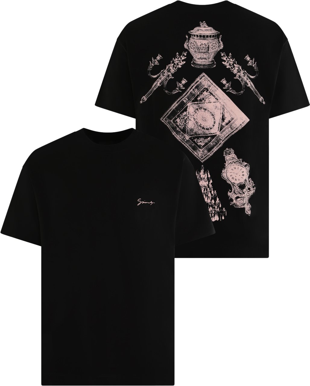 Givenchy Heren Hubert Object T-Shirt Zwart Zwart