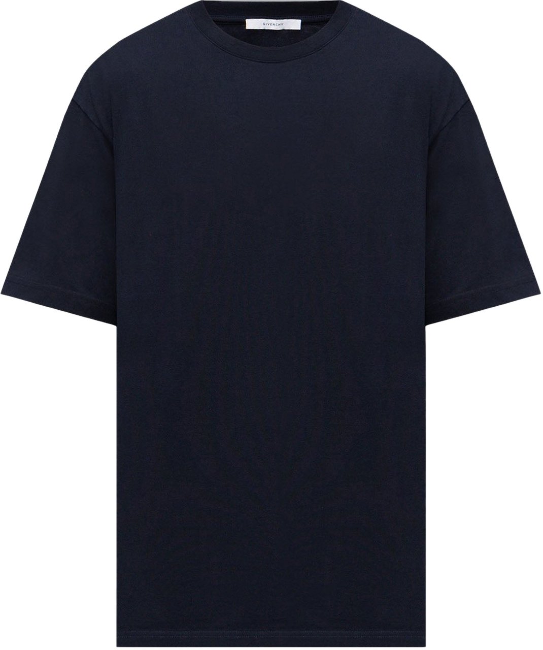 Givenchy Logo Cotton T-Shirt Navy Blauw