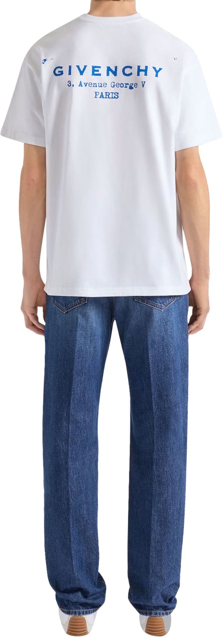 Givenchy Logo Cotton T-Shirt White Wit