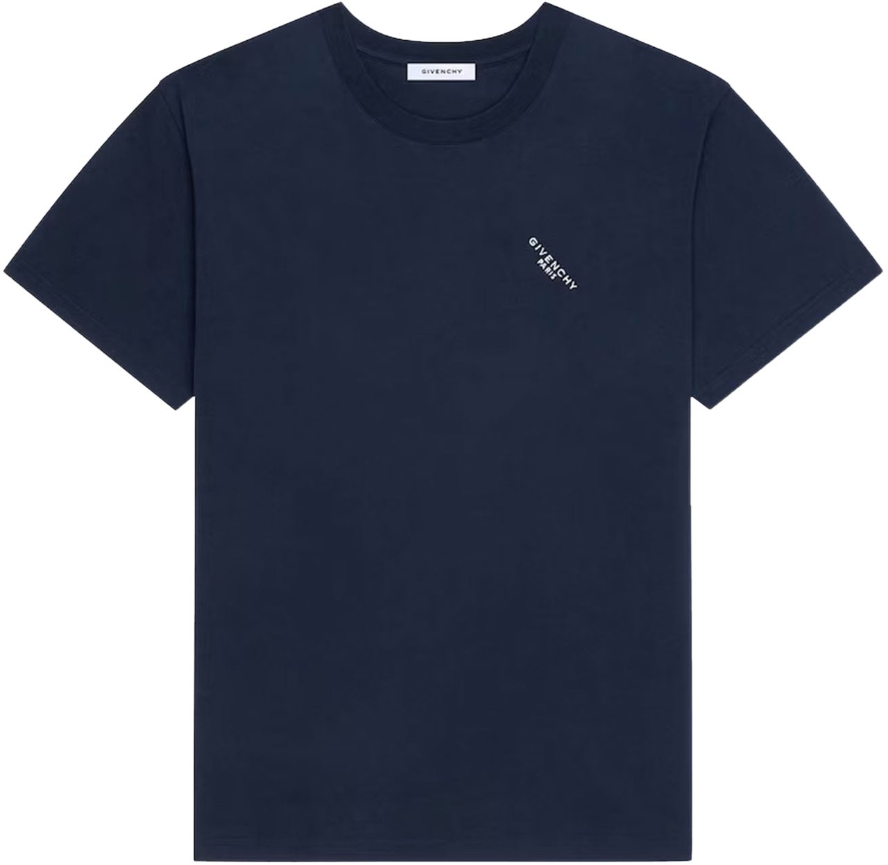 Givenchy LOGO EMBROIDERED CREWNECK T-SHIRT NAVY Blauw