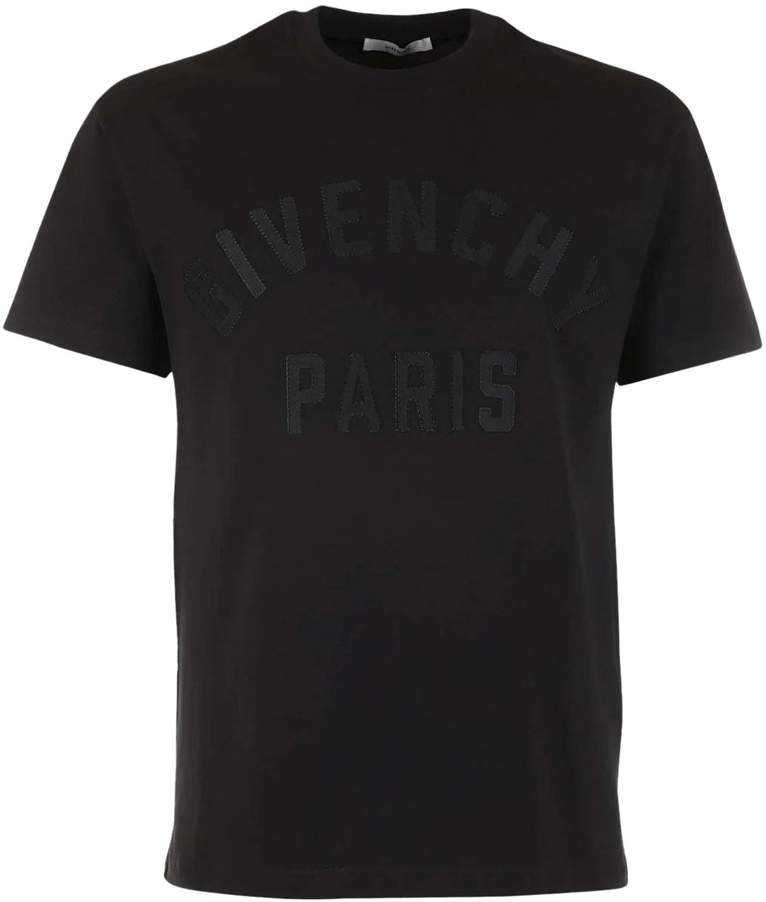 Givenchy PARIS T-SHIRT IN COTTON BLACK Zwart
