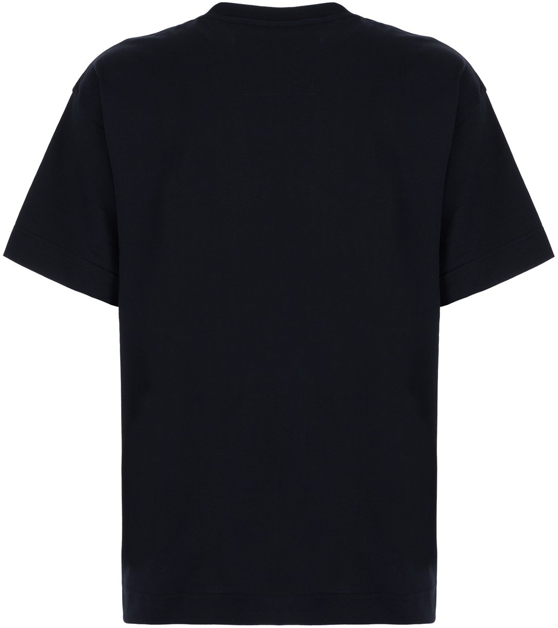 Givenchy Black cotton and silk t-shirt Zwart