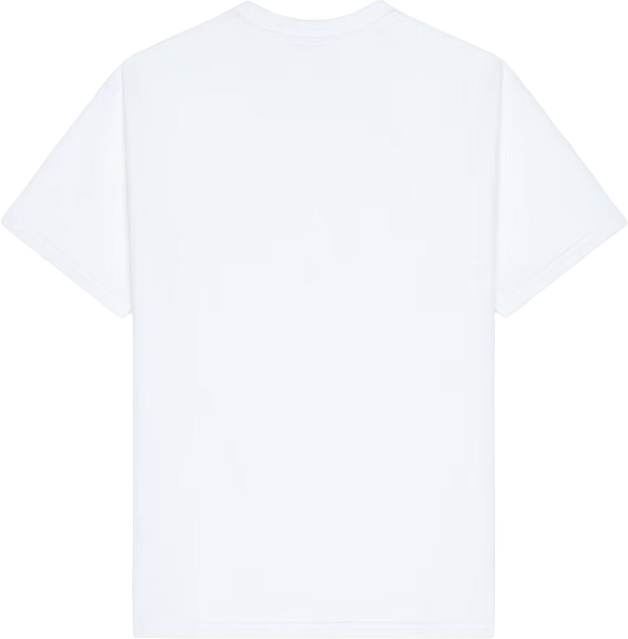 Givenchy Regular Fit White Cotton Silk T-Shirt Wit
