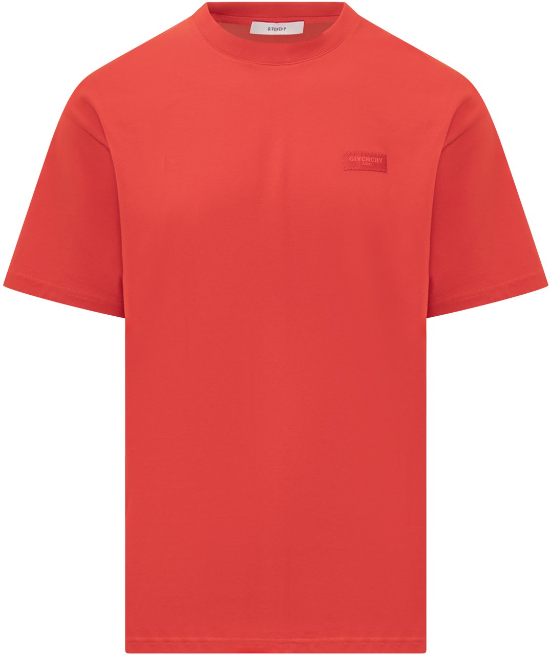 Givenchy T-Shirt Logo Patch Rood