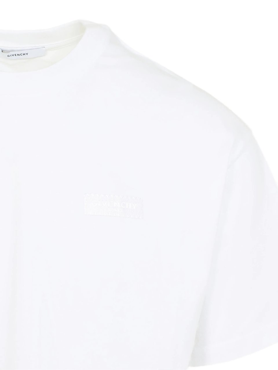 Givenchy Minimalist Regular Fit White Cotton T-Shirt Wit