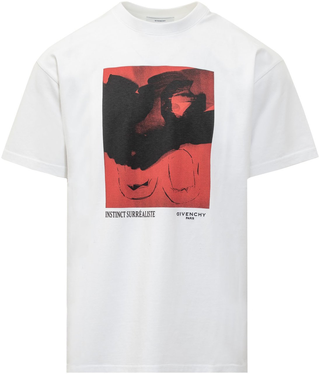 Givenchy T-Shirt con Stampa Astratta Wit