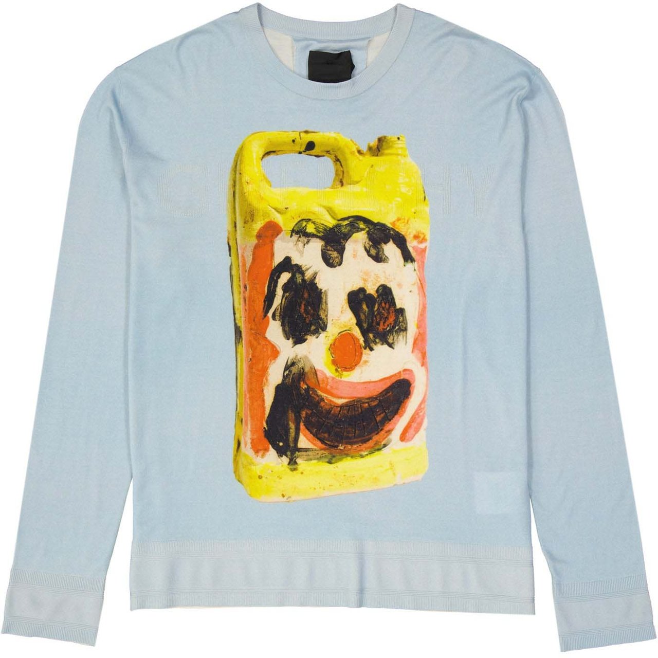 Givenchy Givenchy Wool And Silk Printed Sweater Blauw