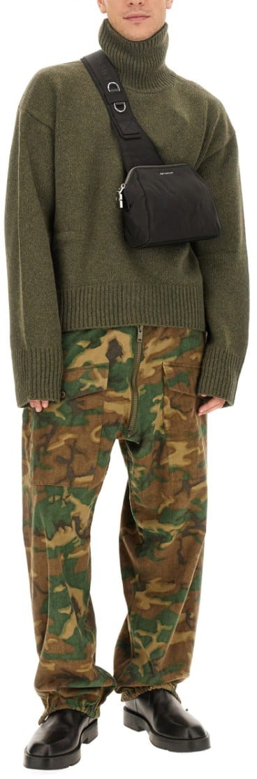 Givenchy High Turtleneck Oversize Shirt Groen